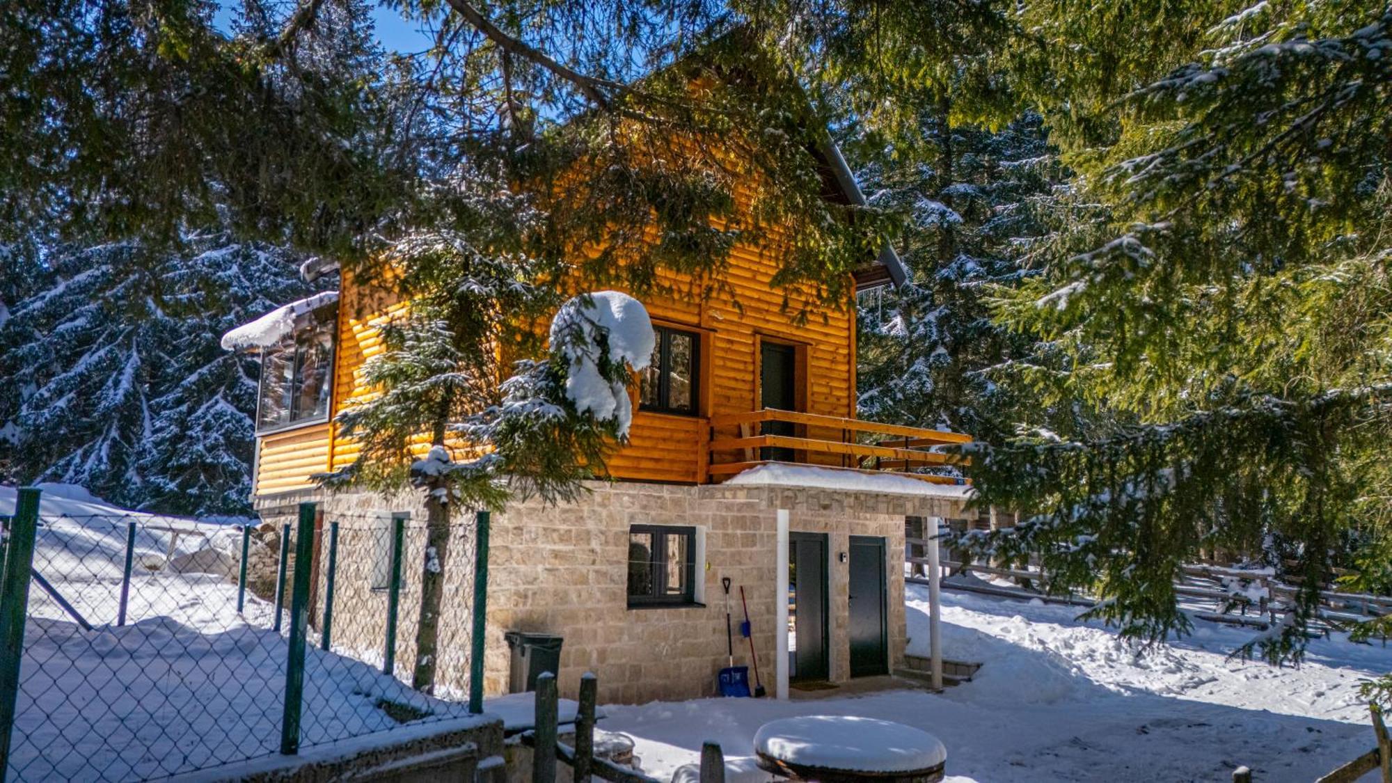 Black Lake Chalet Žabljak Buitenkant foto