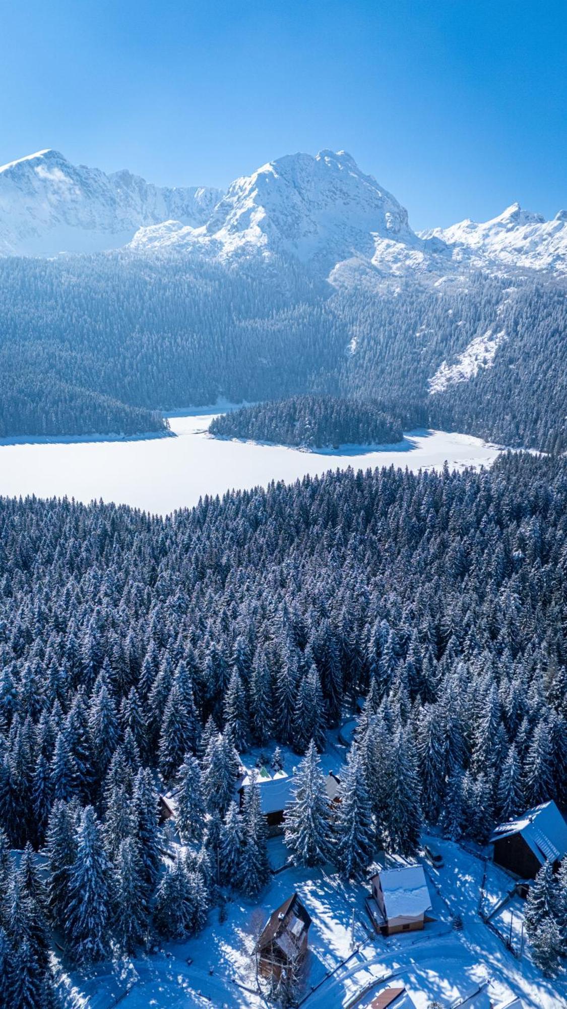 Black Lake Chalet Žabljak Buitenkant foto
