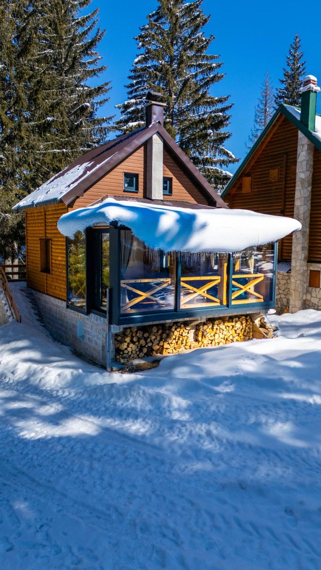 Black Lake Chalet Žabljak Buitenkant foto